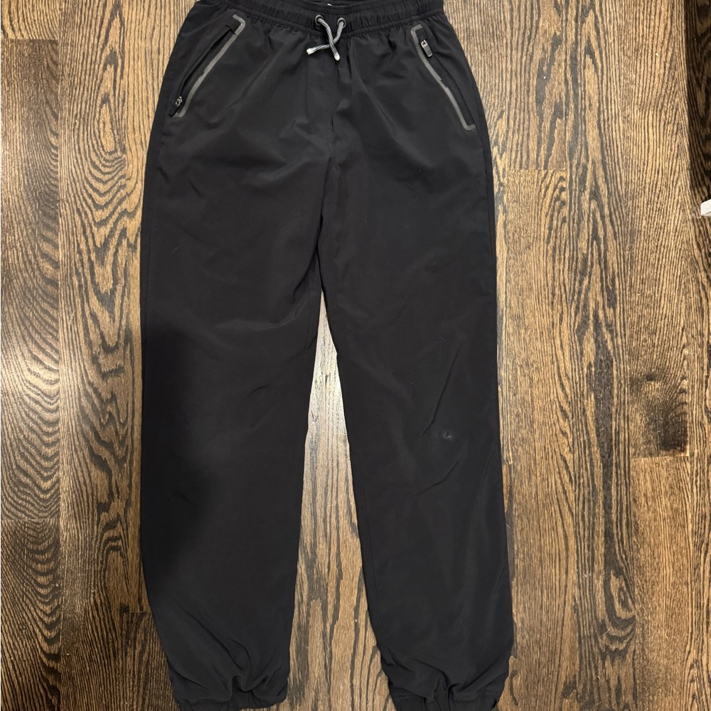 Athleta Kids Black Joggers with Zippered Pockets